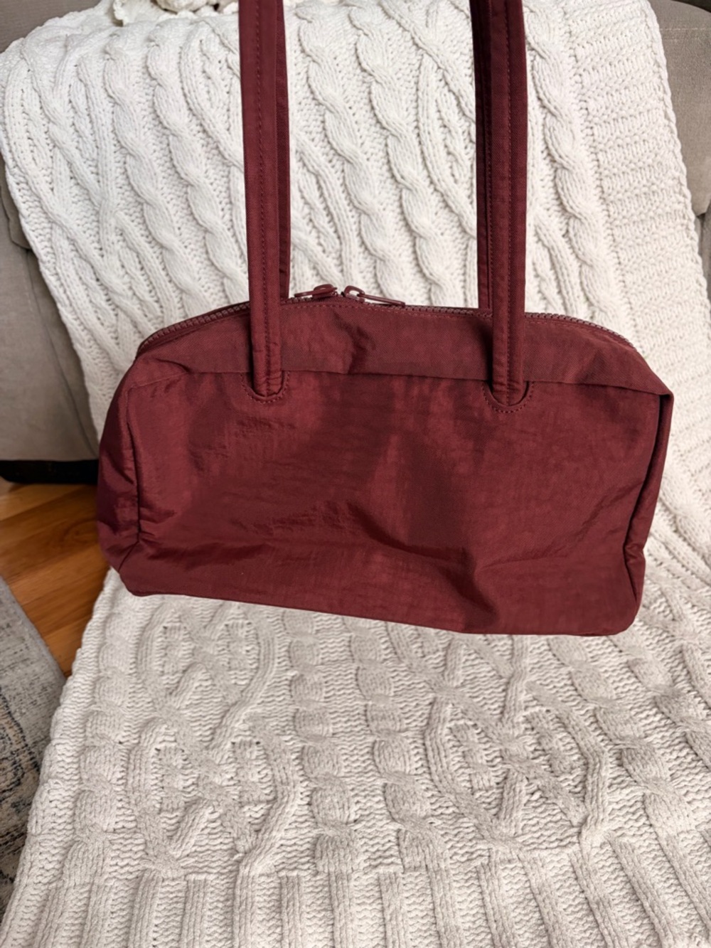 BAGGU regular size bowler bag mahogany - Picture 2 of 4